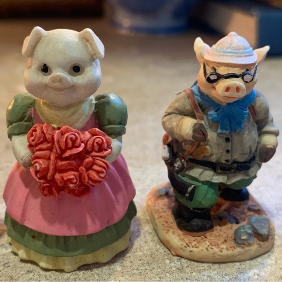 VTG Pig Decorative 2"-2.5” Figurines Lot Of 7 - Picture 3 of 8